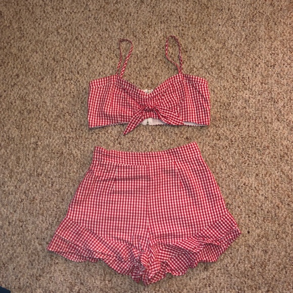 Gingham Two Piece Set - Picture 3 of 3